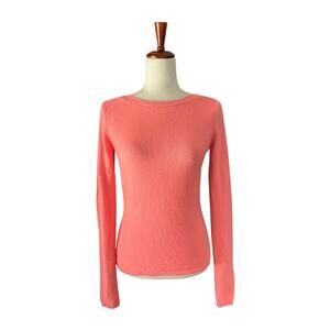 Peck & Peck Cashmere Sweater Womens Size S Peach
